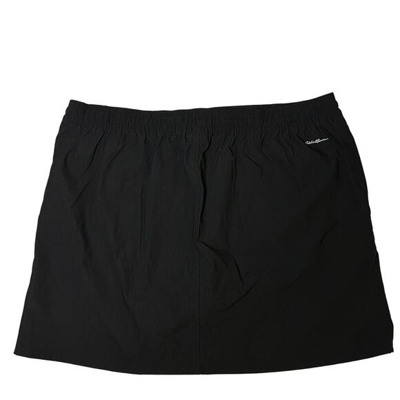 Eddie Bauer Tulip Hem Skort Golf Skirt Black Size Large UPF 50 Sun Bike Short - Picture 3 of 12